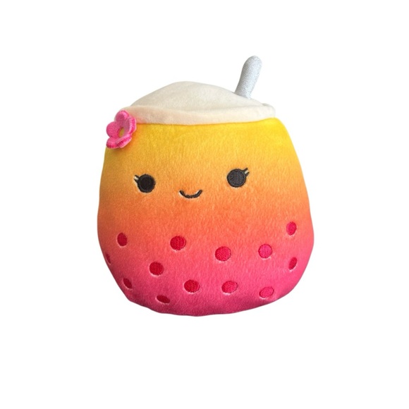 Squishmallows Bergit Boba Tea Plush 5in KellyToy Jazwares 2022 - Picture 1 of 7